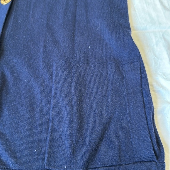 Lilly Pulitzer Womens Navy Blue Long Sleeves Button Front Cardigan Sweater Sz S - Picture 4 of 8